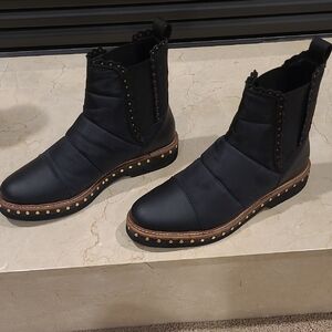 Black Studded Ankle Boots